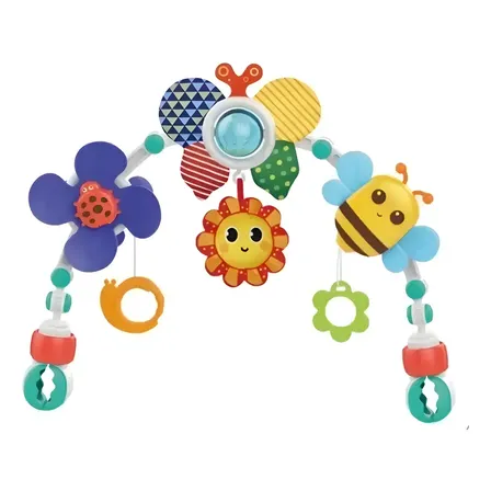 Cunero Huanger Didactico Soporte Universal Sonajero Colgante Multicolor Único