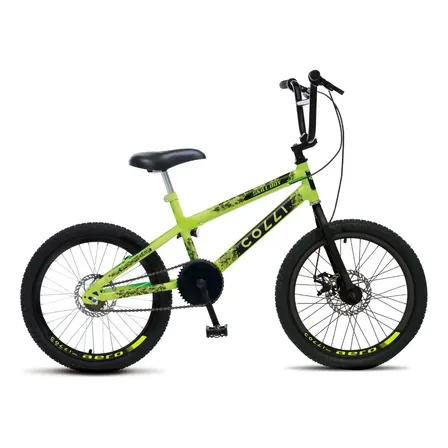 Bicicleta Colli Skill Boy Freio Disco Aro 20 Cor Amarelo Neon Tamanho Do Quadro 14
