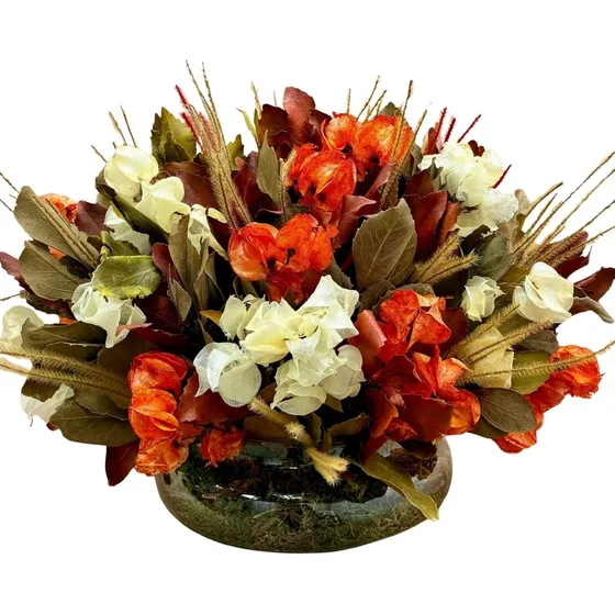 Arranjo Centro De Mesa Terracota Elegante Luxuoso Com Vaso