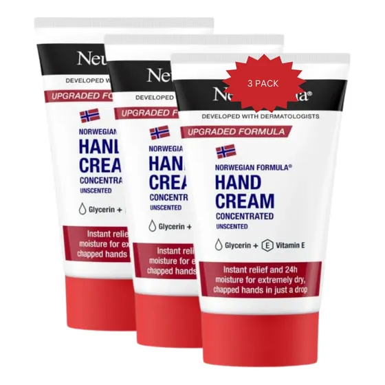 Crema De Manos Norwegian Concentrated Sin Perfume 50ml X3