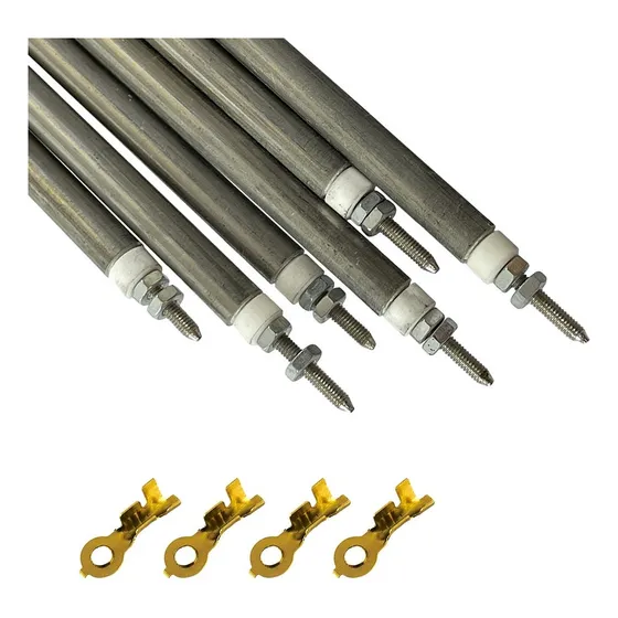 2 Resistencias Horno Electrico Inox De 42cm Mas 4 Terminales