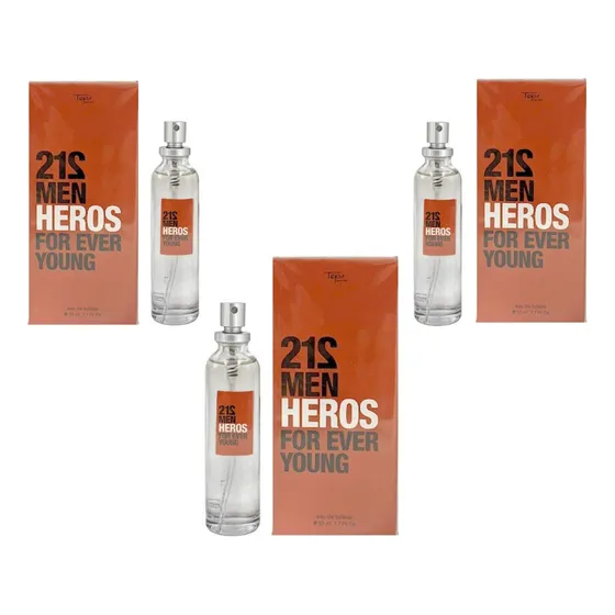 Lote X3 Perfumes Masculinos Tejar 53 Ml Heros 148