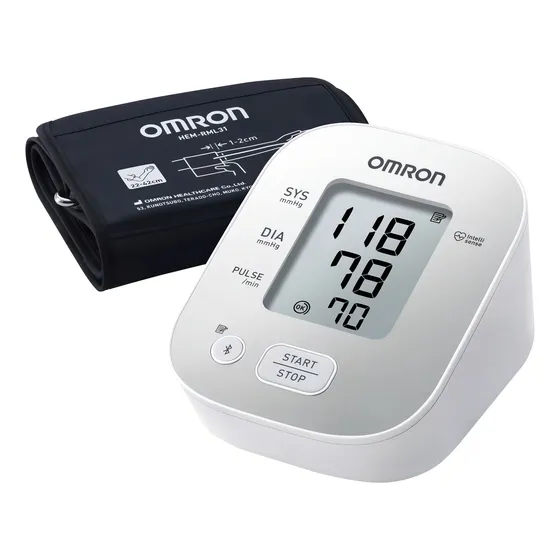 Tensiómetro Digital De Brazo Automático Omron Hem-7144t2 Color Blanco