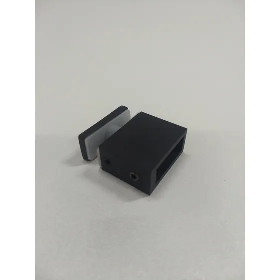 Conector Tubos A Vidrio P/ Sistema Euroshower Negro Mate