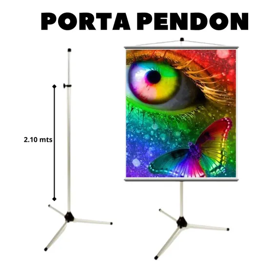 Portapendon Tipo Telescopico 2.10mts