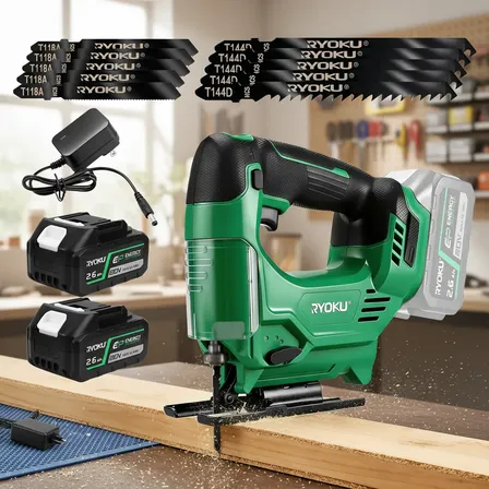 Serras Elétricas Tico Tico Sem Fio Kit De Lâminas Baterias 127/220v