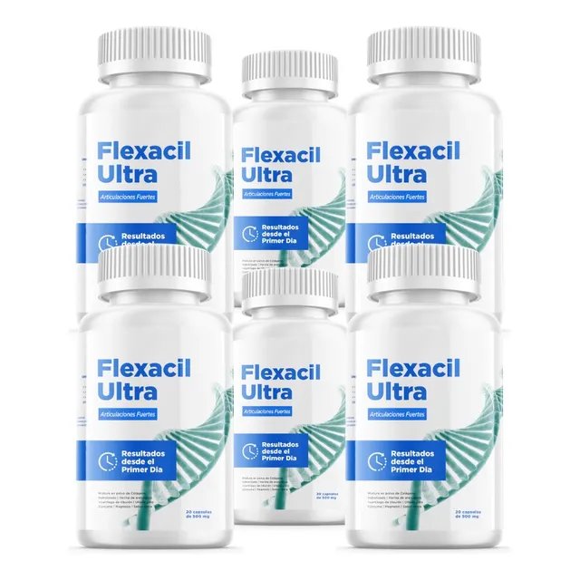 Pack 6 Frascos Suplemento Nutricional Flexacil Ultra