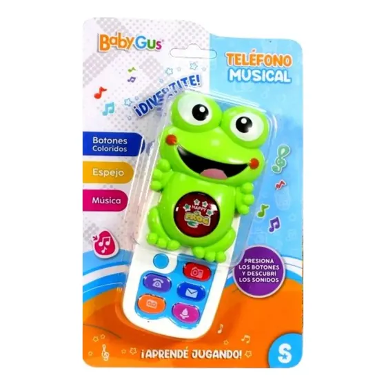 Telefono Celular Musical Infantil Bebe Didactico 