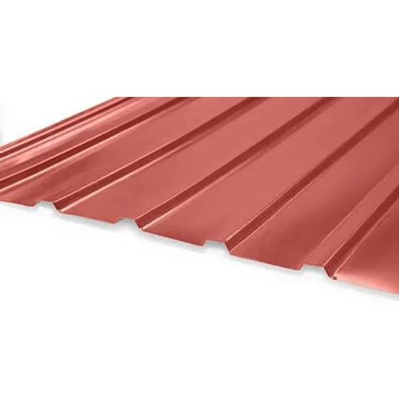 Chapa Trapezoidal 3.50x1,04 Cal 26 Aluminizado Terracota