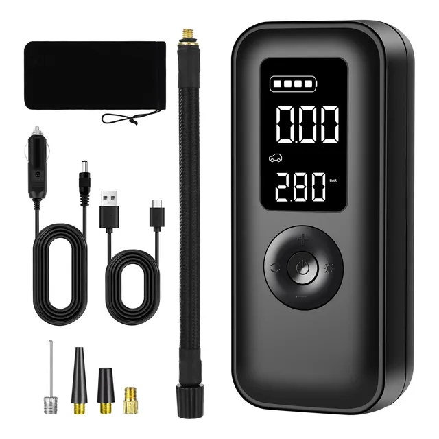Inflador De Llantas Portatil - Mini Compresor - Recargable