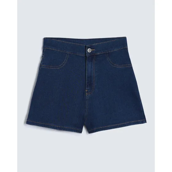 Short Para Mujer Marca Seven Color Azul En Algodón #28190989