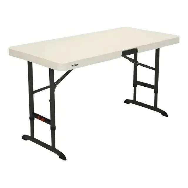 Mesa Plegable 1.2m Lifetime 122x61 Cm Grado Comercial Msi Color Beige