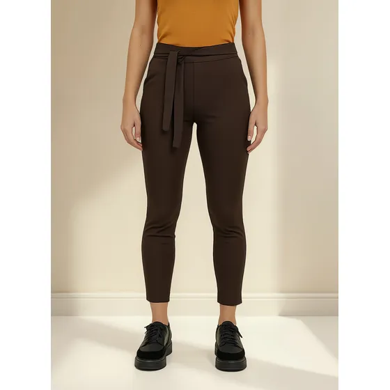 Pantalón Bengalina Mujer Anclot J&j Tiro Alto Liso Slim