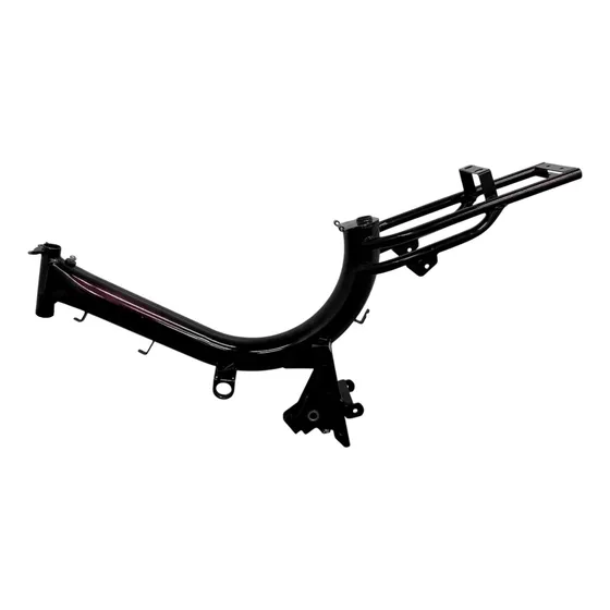 Quadro Chassis Para Mobilete Caloi 2 Tempos Cor Preto