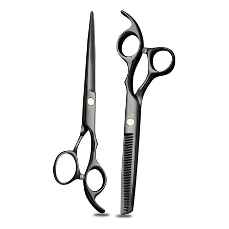 Kit Tijera Profesional Entresacadora + Filo Navaja + Estuche