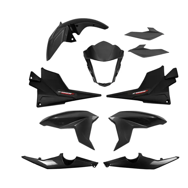 Kit De Plasticos Completo P/ Honda Cb125f Twister Negro Mtc