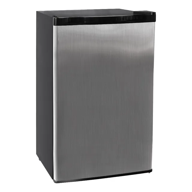 Frigobar 3.2 Pies Refrigerador 90l Congelador Freezer Color Plateado