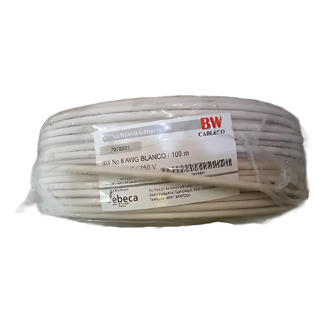 Cable Thw Cableco 100% Cobre Numero 8 Nacional
