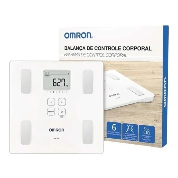 Báscula digital Omron Balanzas de Baño HBF-226 blanca, hasta 150 kg