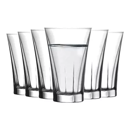 Vaso Vidrio Turco Truva Lav Trago Largo 350ml X6 Unidades