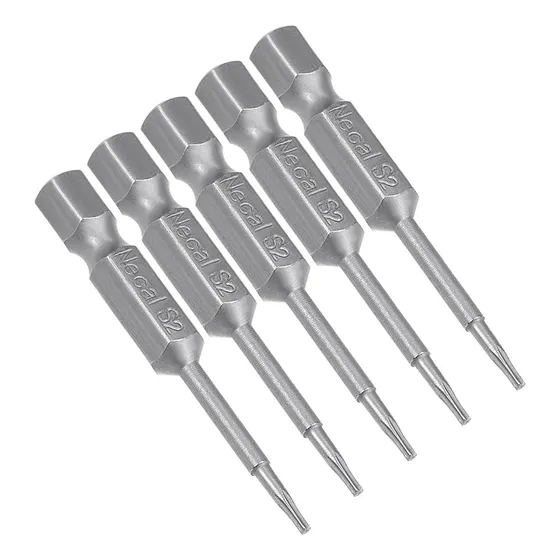 Puntas De Destornillador Torx Magnéticas T5 De 5 Piezas