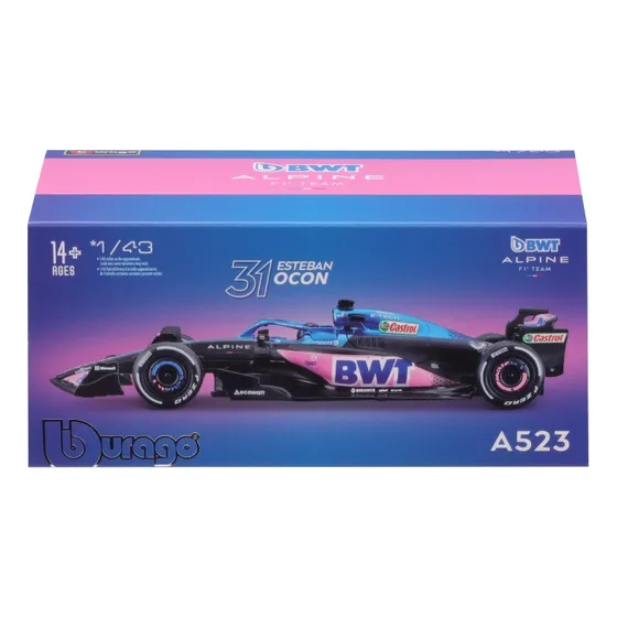 Auto F1 Die Cast 1:43 Bwt Alpine Ocon #31 Caja Acril