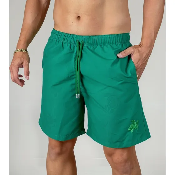 Short Vilebrequin Acqua Print Verde Bandeira 004