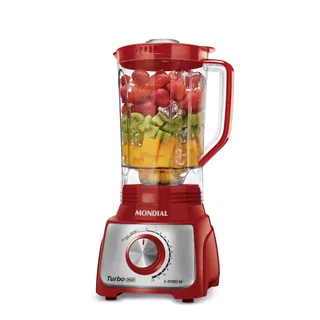 Liquidificador L-1100 Turbo Inox 1100w Vermelho Mondial Liquidificador L-1100 Turbo Inox 1100w Vermelho Mondial