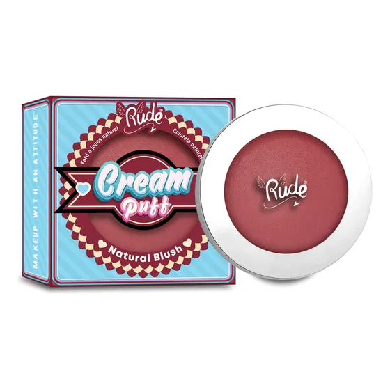 Blush Rude Cosmetics Cream Puff, Tarta Natural, 6 Ml, Para M