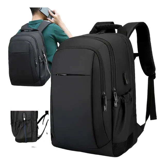 Mochila Viaje Oficina Porta Notebook Usb Impermeable 35-40l