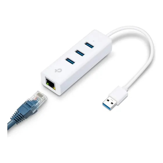 Hub Adaptador 3 Puertos Usb 3.0 Ethernet Gigabit Tplink Rj45