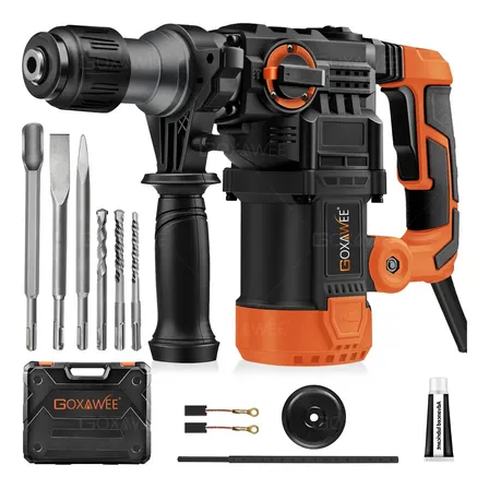 Goxawee® Taladros Sds Plus Rotomartillo Eléctrico G5321 Color Naranja/gris Taladro Industrial Roto Martillo Herramientas Electricas