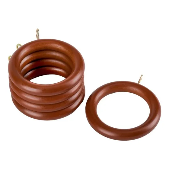 Pack De 10 Argollas Para Barras De Madera 28 Mm