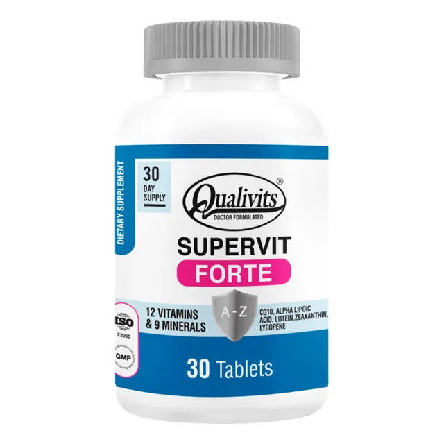 Supervit Forte Qualivits® X 30 Tabletas | Multivitamínico Sabor Natural