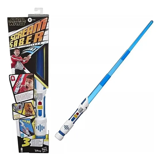  Star Wars Scream Saber - Sable De Luz - Graba Sonidos Hasbr