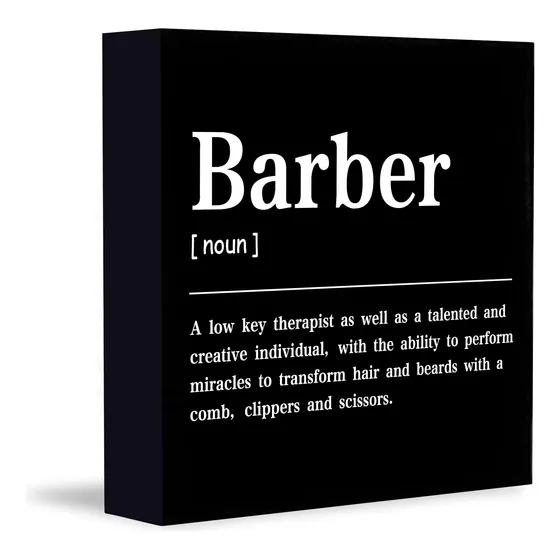 Letrero Madera Para Peluqueria Regalo Barberia Hombr Salon