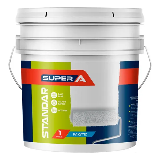 Pintura Caucho Standar Blanco Cuñete 4/1 Super A