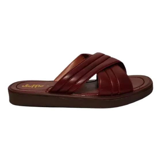 Chinelas Sandalias Suffle 1600 De Hombre Cuero Sintetico