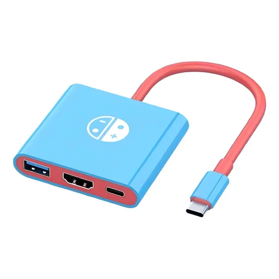 Dock Station Hdmi 4k Hub Usbc Adaptador Para Nintendo Switch