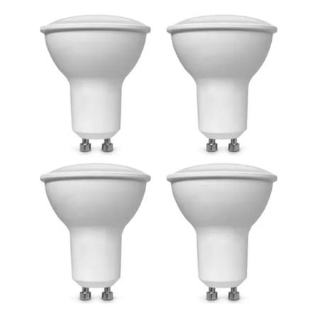 Lampara Dicroica Led Gu10 Calida Pack X4 Lampara Dicroica Led Gu10 Calida Pack X4
