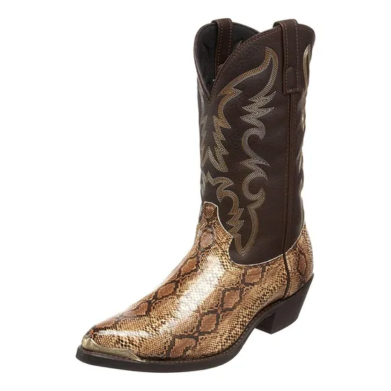 L Botas Vaqueras Vintage Con Estampado Serpiente Unisex