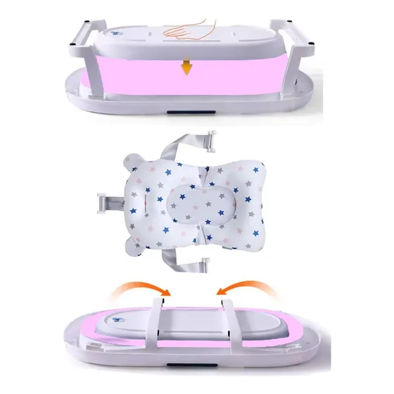 Bañera Plegable Para Bebé Mas Cojin 