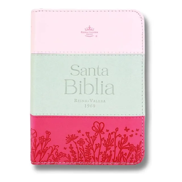 Biblia Rvr60/025cztitricolor Rosa/blanco/fucsia/imitacion Pi