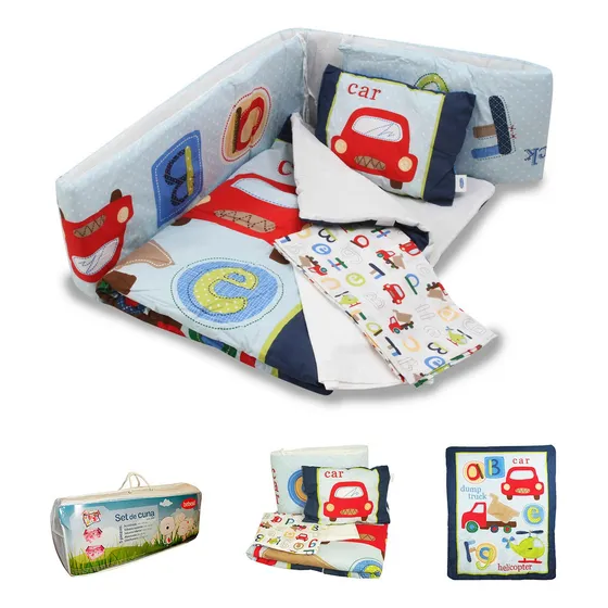 Set De Cuna Celeste 5 Pcs 2000c