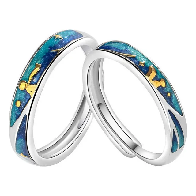 Gys J 2pcs/set Anillos De Hombre Y Mujer El Principito Y El
