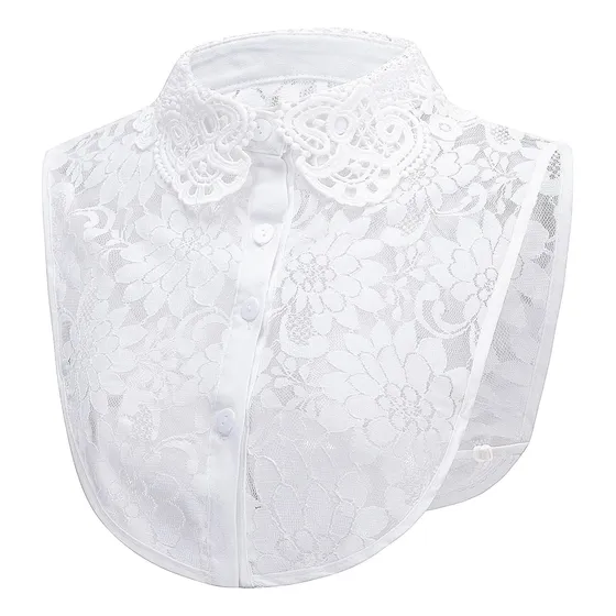 Collar De Encaje Para Mujer, Cuellos Falsos Desmontables, De