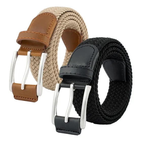 2p Cinturón Elástico Unisex Casual Cinto Elásitco Ajustable