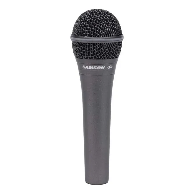 Microfone Samson Q7x Dinâmico Supercarióide Neodímio Vocal