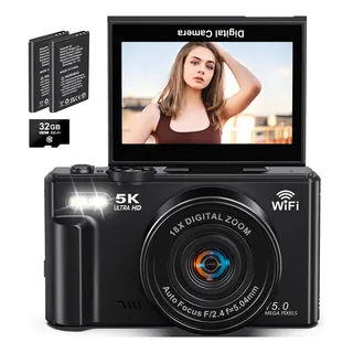 CĂąmera Digital 5k 75mp Vlog Com CartĂŁo Sd De 32gb 2 Baterias Para Fotografia, CĂąmera Digital RecarregĂĄvel. Cor Preto 5k 75mp CĂąmera Digital CĂąmera Digital 5k 75mp Vlog Com CartĂŁo Sd De 32gb 2 Baterias Para Fotografia, CĂąmera Digital RecarregĂĄvel. Cor Preto 5k 75mp CĂąmera Digital