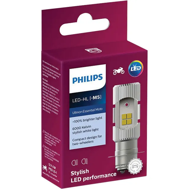 Lampara Philips Led M5 Moto 12v 6500k 460lm Ultinon Essentia